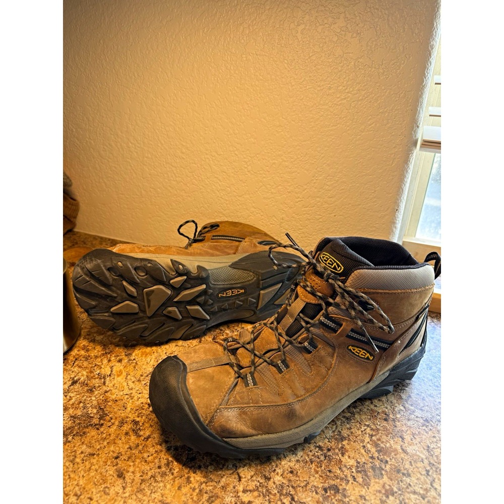 KEEN Targhee II Mid Waterproof Hiking Boots Men's 15 Wide Brown 1012126